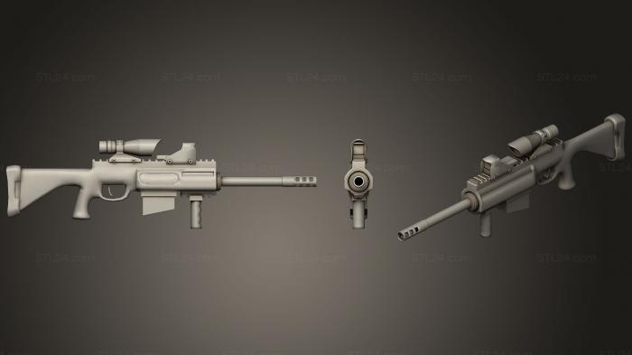 Weapon (Assault Rifle Design, WPN_0216) 3D models for cnc